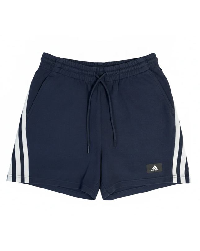 Adidas Navy Three-Stripe Athletic Training Shorts