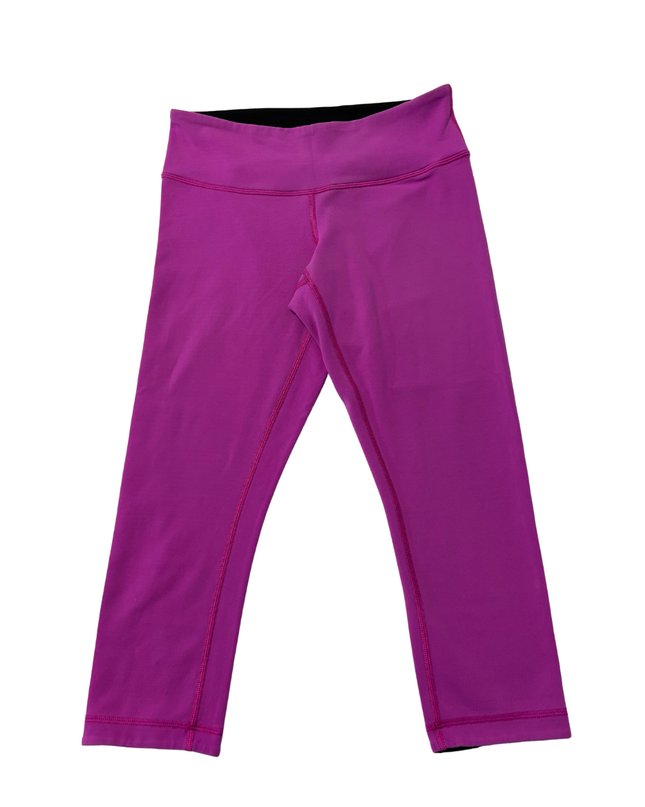 Lululemon Purple Cropped Performance Leggings