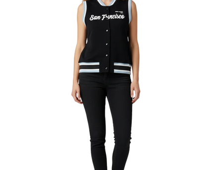 DON'T CALL ME Jennyfer Black San Francisco Varsity Vest