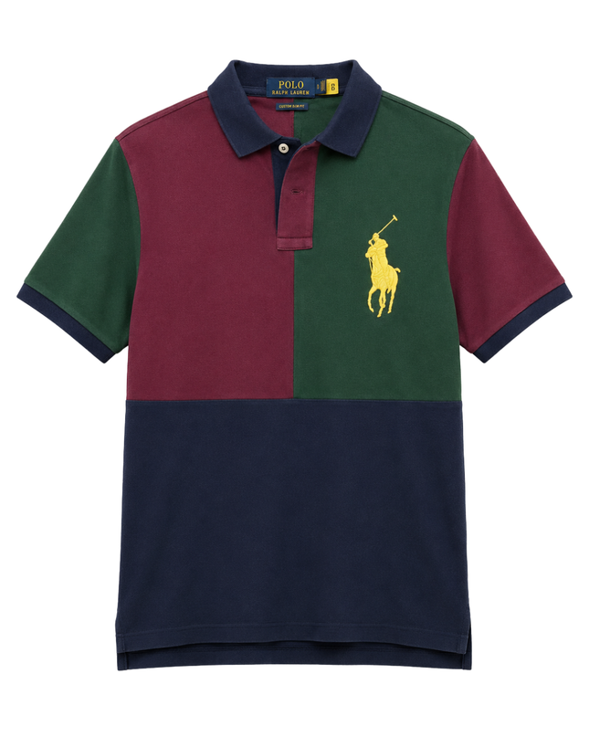 Polo Ralph Lauren Multicolor Color-Block Big Pony Polo Shirt