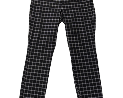 Hollister Black and White Plaid Ultra High-Rise Tapered Pants