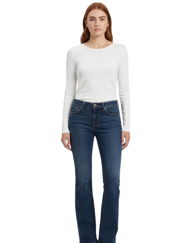 Levi's Blue Bootcut Mid-Rise Denim Jeans