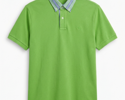 Burberry Green Short Sleeve Polo Shirt
