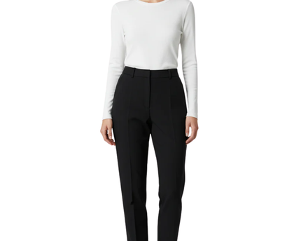 Zara Black High-Waisted Tailored Trousers