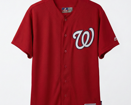Majestic Red Washington Nationals Dwyer #64 Baseball Jersey