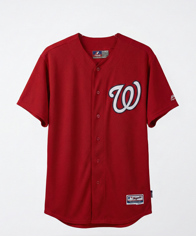 Majestic Red Washington Nationals Dwyer #64 Baseball Jersey