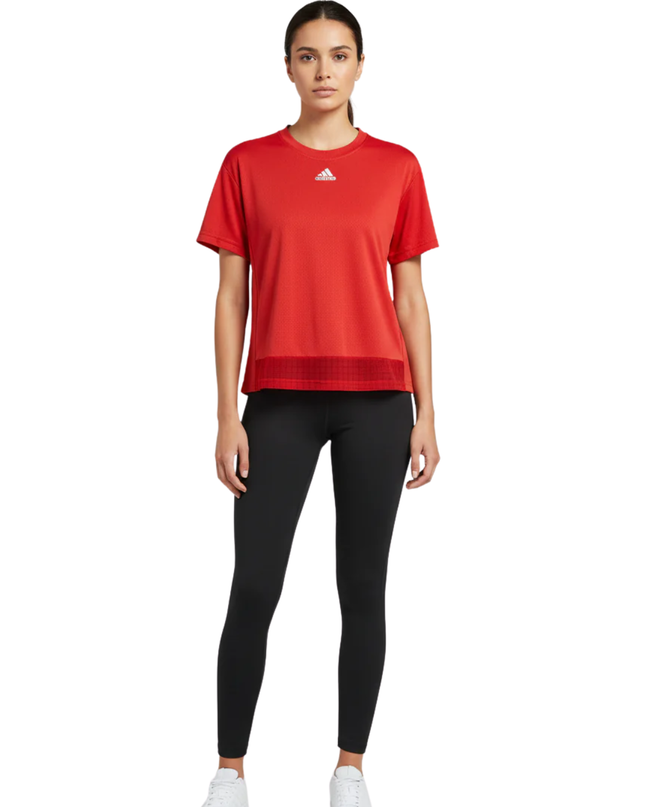 Adidas Red HEAT.RDY Training Sports T-Shirt
