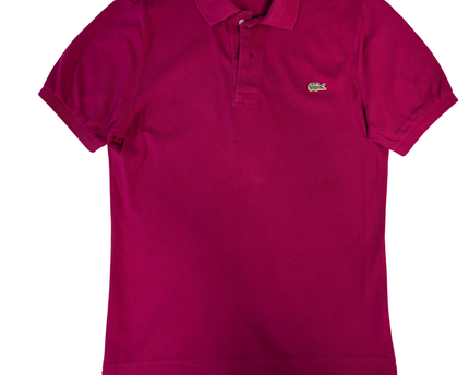 Lacoste Magenta Short-Sleeve Pique Polo Shirt