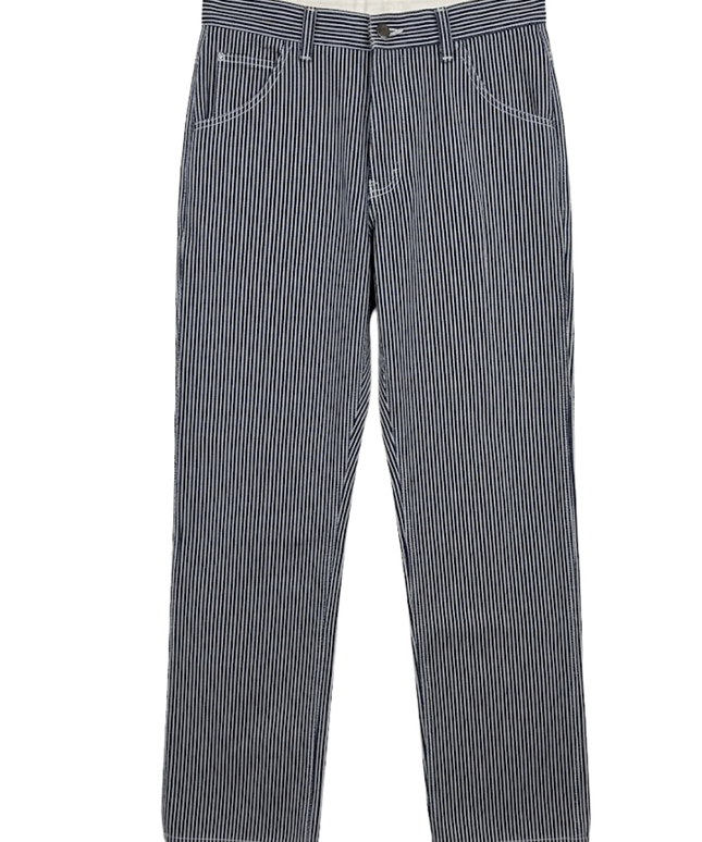 Carhartt WIP Blue Hickory Stripe Single Knee Workwear Pants
