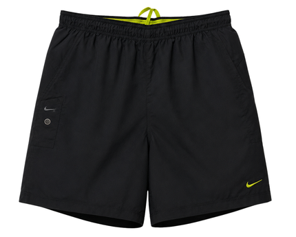 Nike Black Performance Training Shorts with Neon Accents