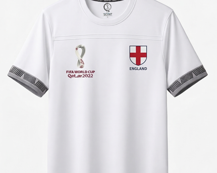 FIFA World Cup Qatar 2022 White England Official Licensed Jersey