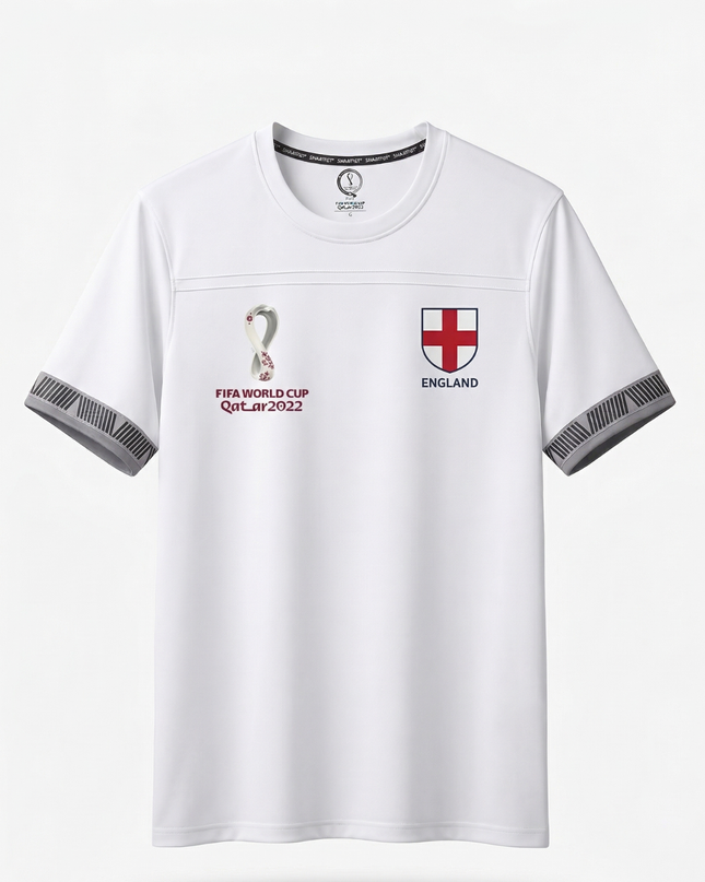 FIFA World Cup Qatar 2022 White England Official Licensed Jersey