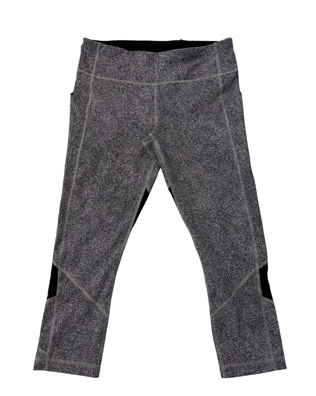 Lululemon Grey Textured Cropped Leggings