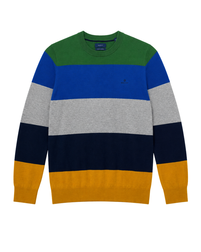 GANT Multicolor Striped Cotton Cashmere Sweater