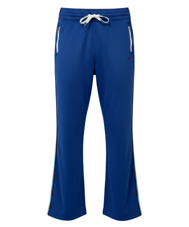 Nike Blue Mesh Snap-Button Athletic Track Pants