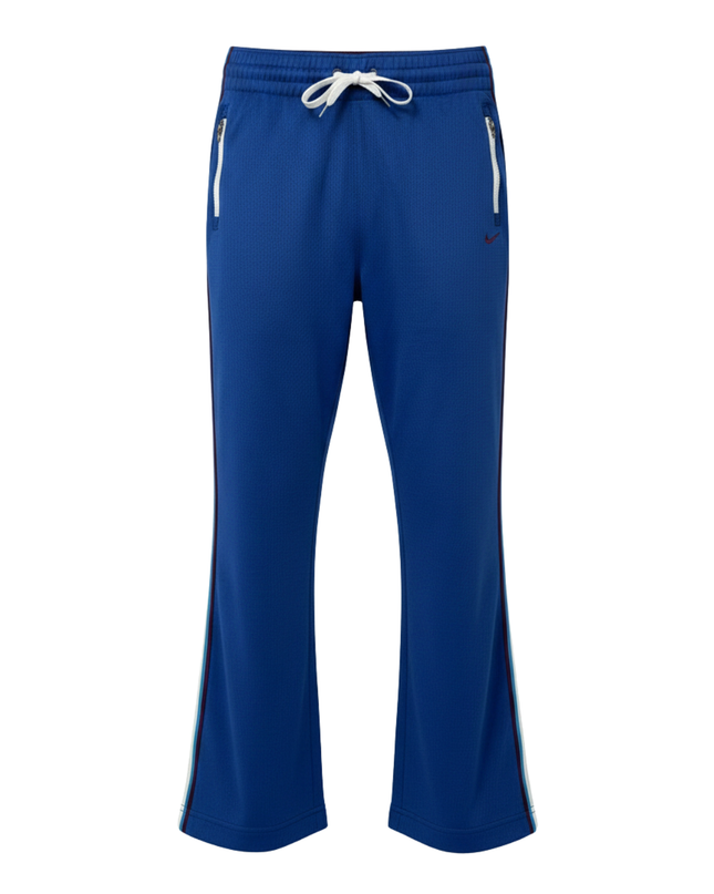 Nike Blue Mesh Snap-Button Athletic Track Pants