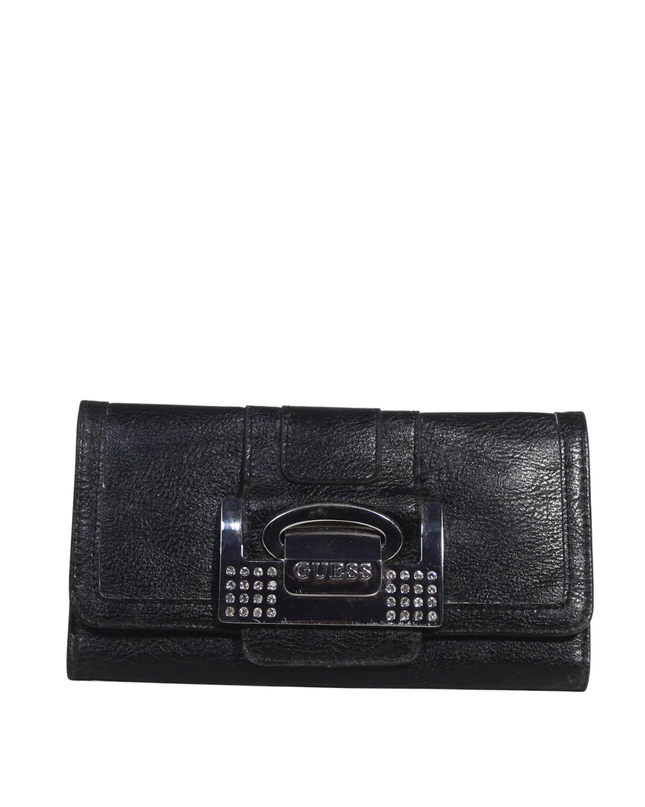 Guess Black Rhinestone Embellished Wallet