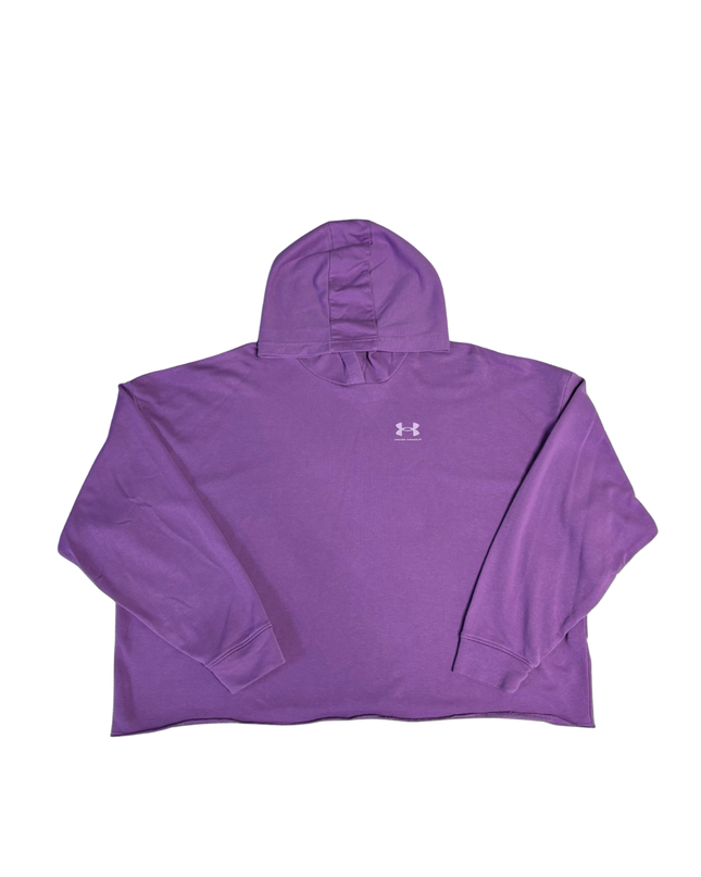 Under Armour Purple Relaxed Fit Cropped Hoodie