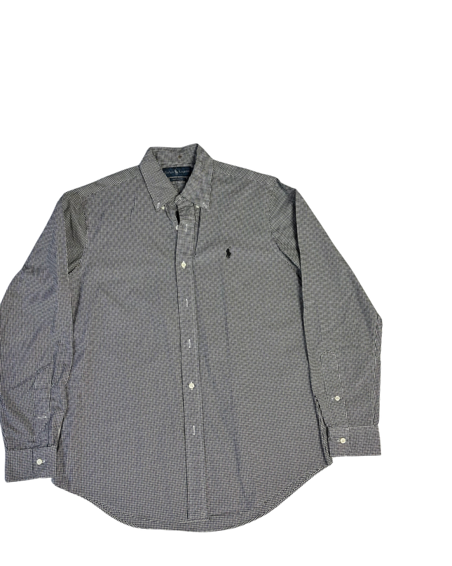 Ralph Lauren Black/White Gingham Custom Fit Shirt