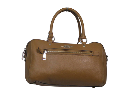Coach Brown Saffiano Leather Satchel Bag