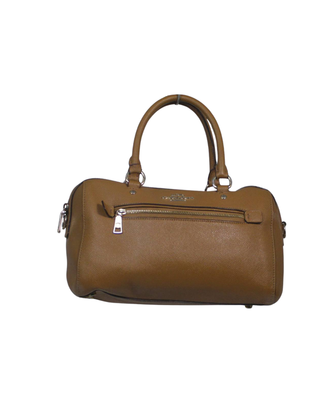 Coach Brown Saffiano Leather Satchel Bag