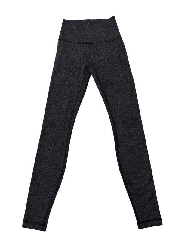 Lululemon Dark Grey High-Rise Textured Leggings