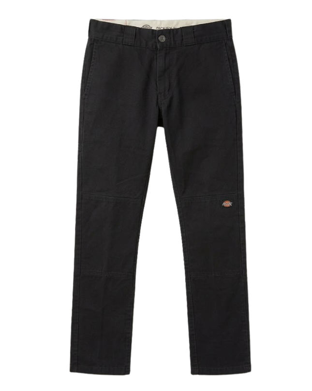 Dickies Black Skinny Straight Double Knee Work Pants