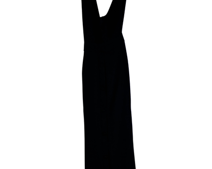 Zara Black V-Neck Long Maxi Dress