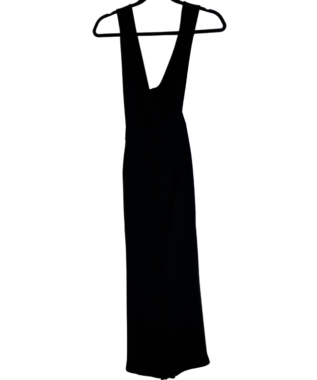 Zara Black V-Neck Long Maxi Dress