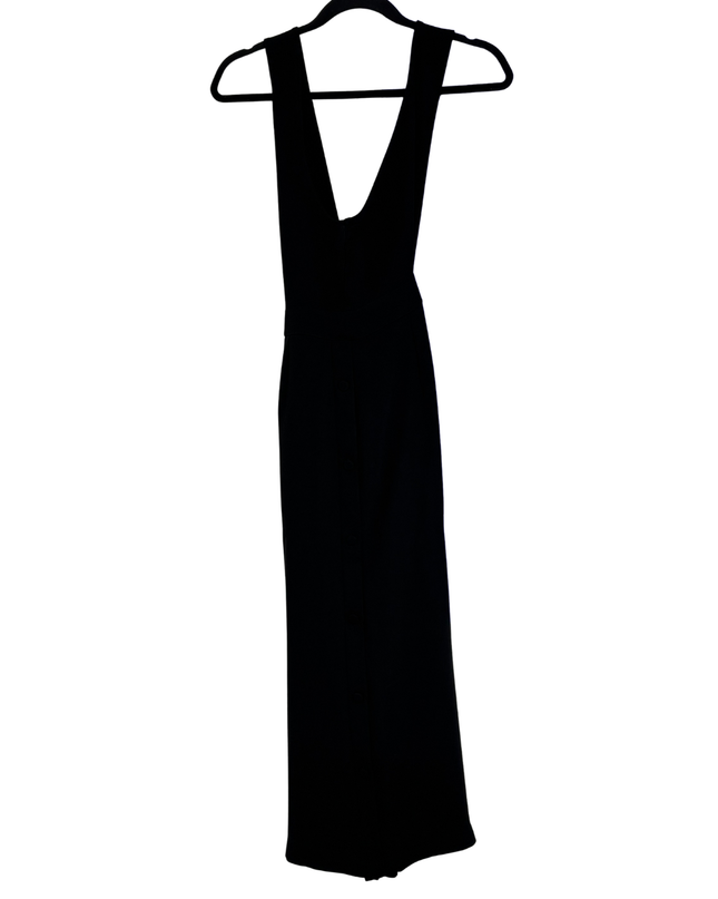 Zara Black V-Neck Long Maxi Dress