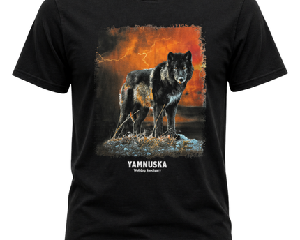 Yamnuska Wolfdog Sanctuary Black Graphic T-Shirt