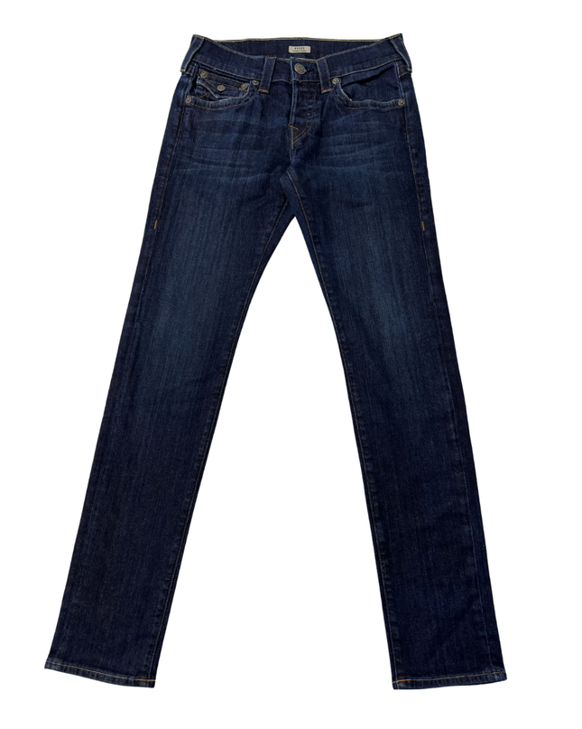 True Religion Dark Blue Rocco Relaxed Skinny Jeans