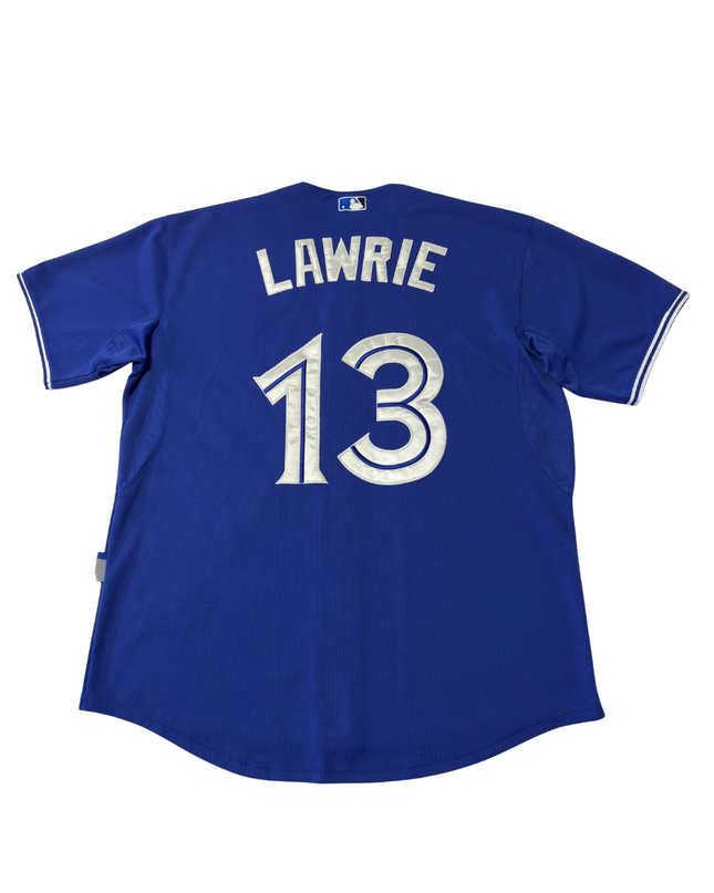 Majestic Blue Toronto Blue Jays Brett Lawrie #13 Baseball Jersey Size 52