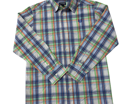 Chaps Multicolor Plaid Button-Down Shirt