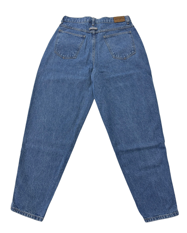 Brittania Blue High-Waisted Tapered Leg Vintage Jeans