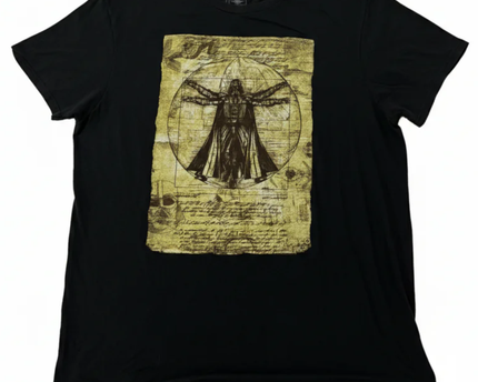 Star Wars Black Vitruvian Darth Vader Graphic Tee