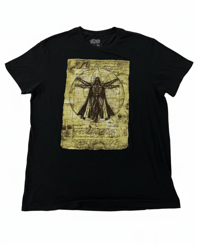 Star Wars Black Vitruvian Darth Vader Graphic Tee