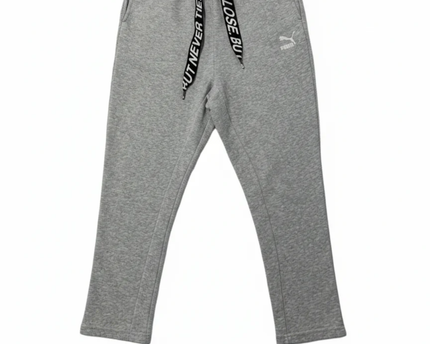 Puma Heather Grey Graphic Drawstring Joggers
