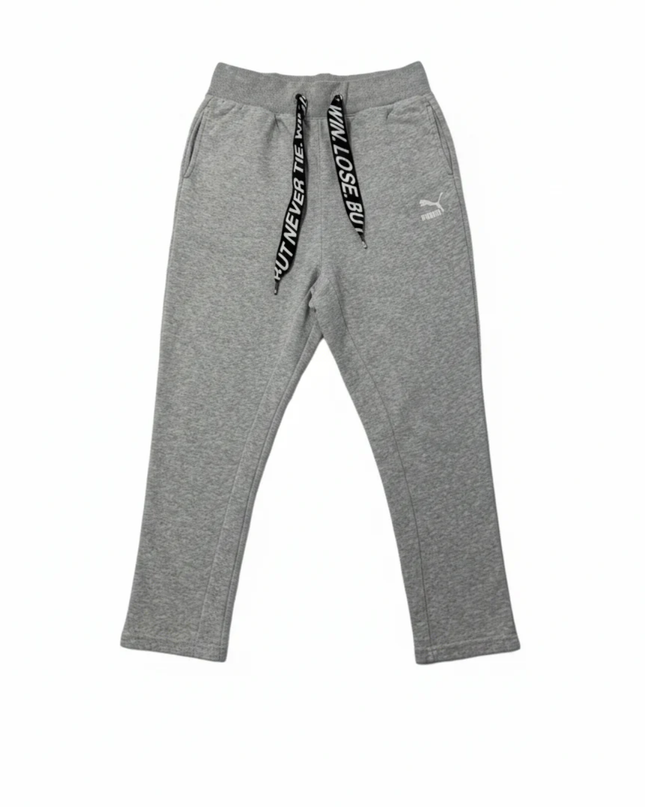 Puma Heather Grey Graphic Drawstring Joggers