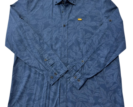 U.S. Polo Assn. Blue Leaf Print Button-Down Shirt