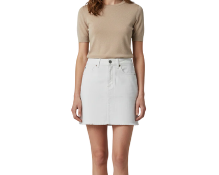 American Eagle White Super Stretch Denim Mini Skirt
