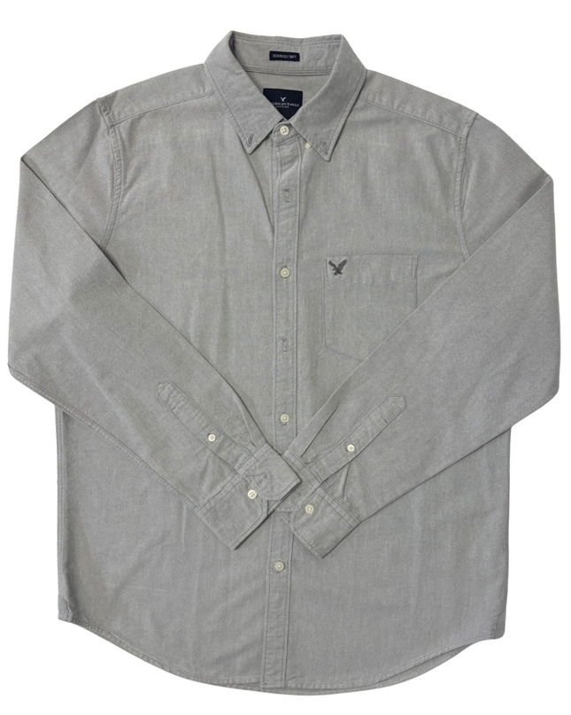 American Eagle “Seriously Soft” Light Grey Casual Shirt