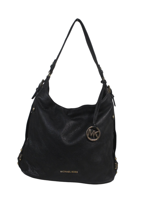 Michael Kors Black Pebbled Leather Hobo Bag