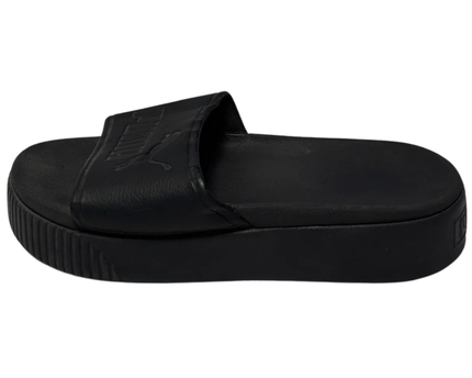 Puma Black Platform Slides Sandals