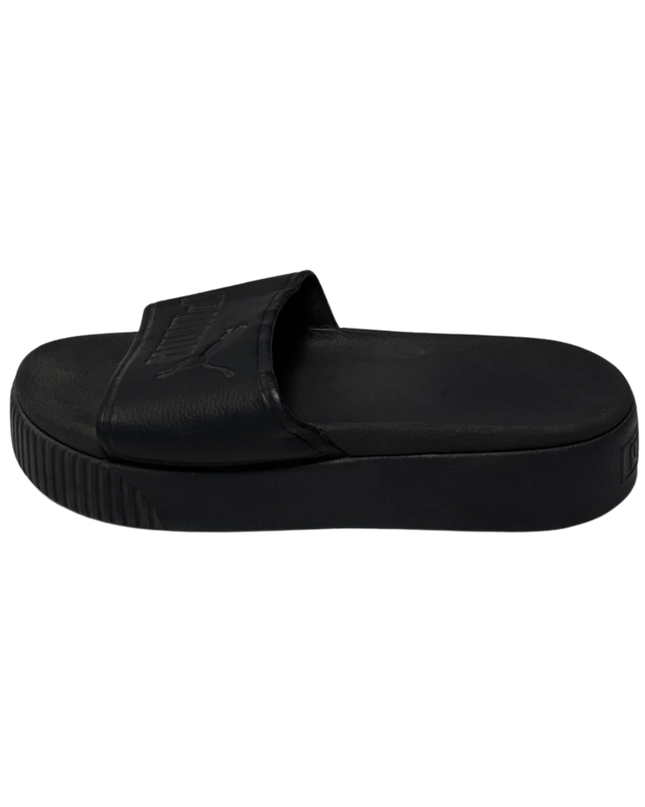 Puma Black Platform Slides Sandals