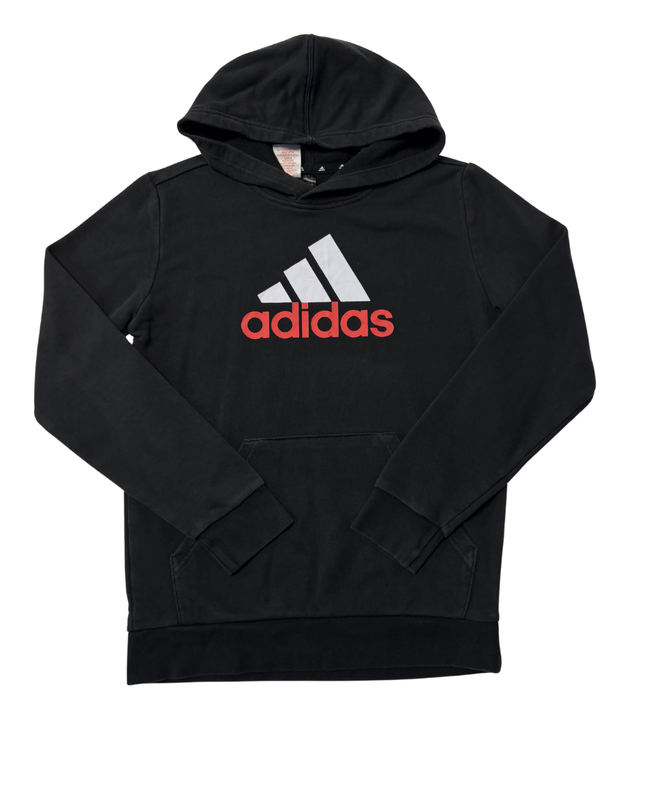 Adidas Black Graphic Logo Hoodie
