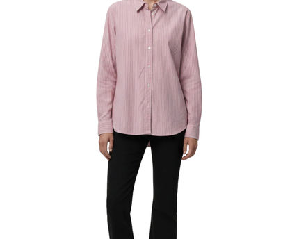 Lauren Ralph Lauren Pink Striped Long Sleeve Button Down Shirt