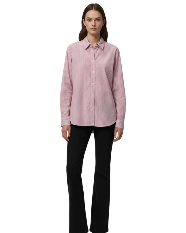 Lauren Ralph Lauren Pink Striped Long Sleeve Button Down Shirt