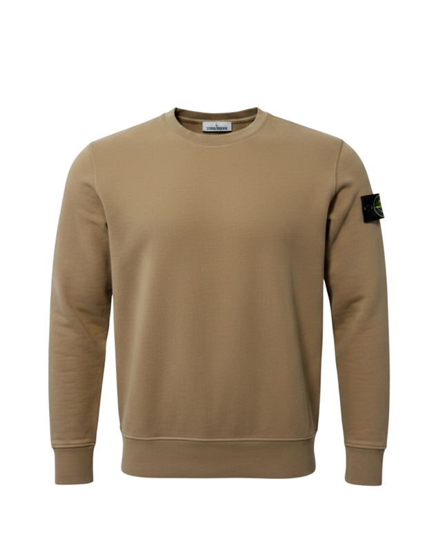 Stone Island Tan Crewneck Sweatshirt