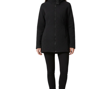 The North Face Women's Black Quilted Full Zip High-Neck Jacket